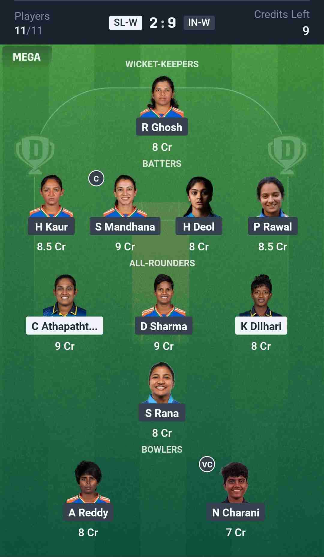Fantasy Team Screenshot